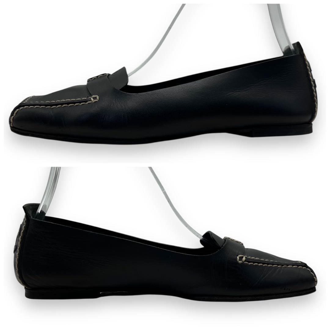 CHANEL シャネル ココマーク ステッチ ドライビングシューズ 24.0cm