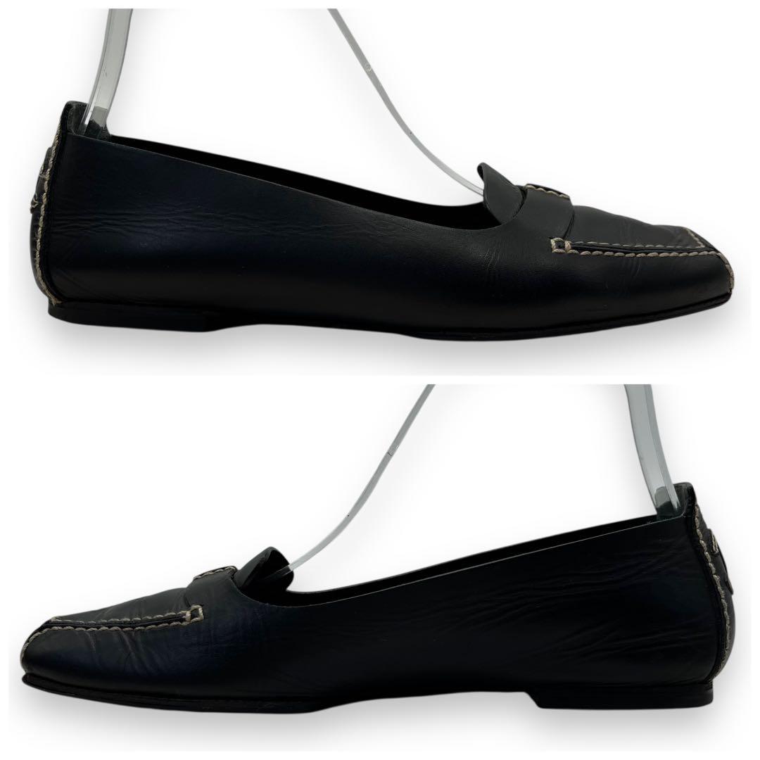 CHANEL シャネル ココマーク ステッチ ドライビングシューズ 24.0cm