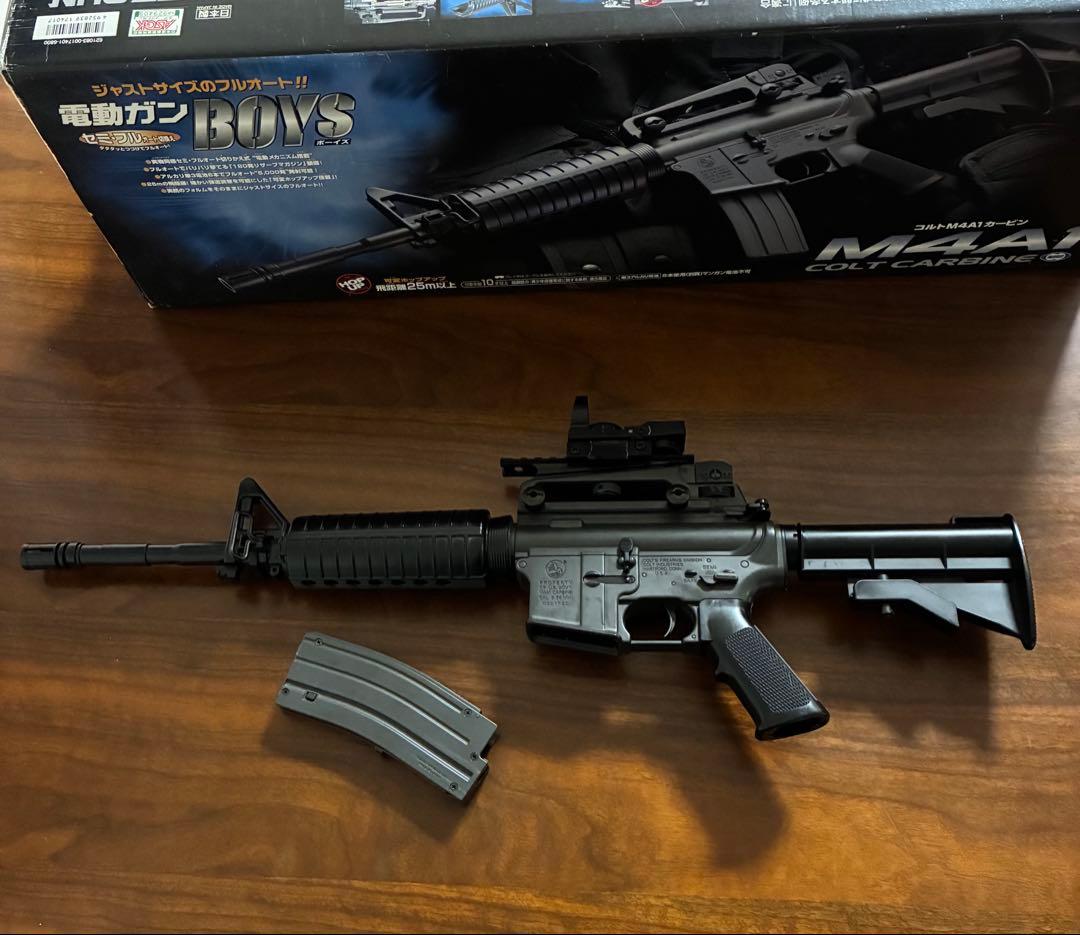 美品 東京マルイ M4A1 カスタム品 金属ピニオン SBD リチ