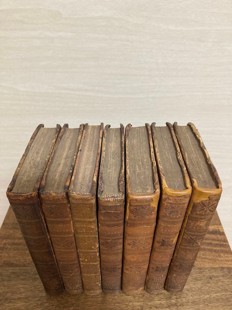 M*E様 【希少7巻セット】アンティーク洋書 百科事典 vol1〜vol7【背革