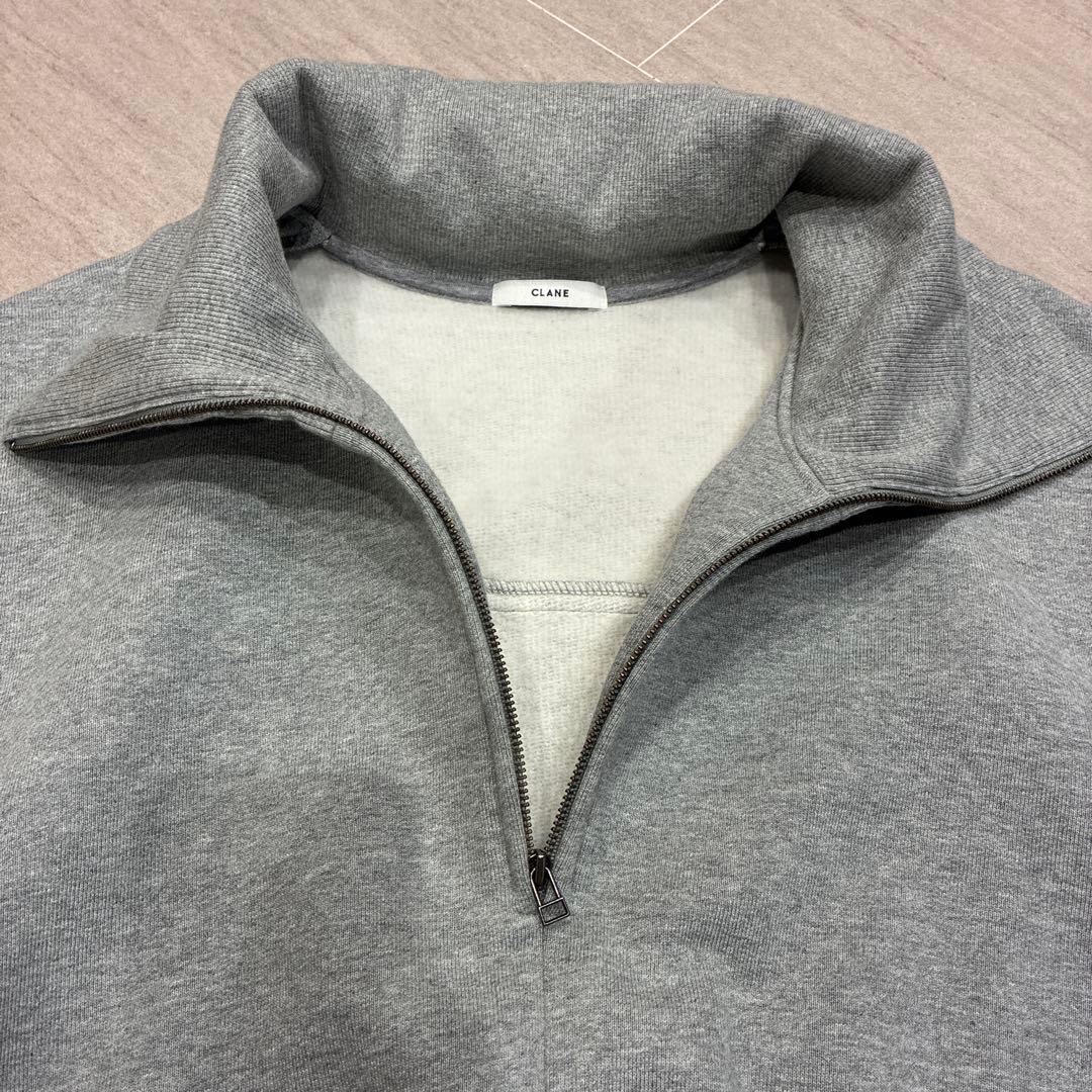 2025 CLANE 美品 グレー ジップアップ スウェット - メルカリ