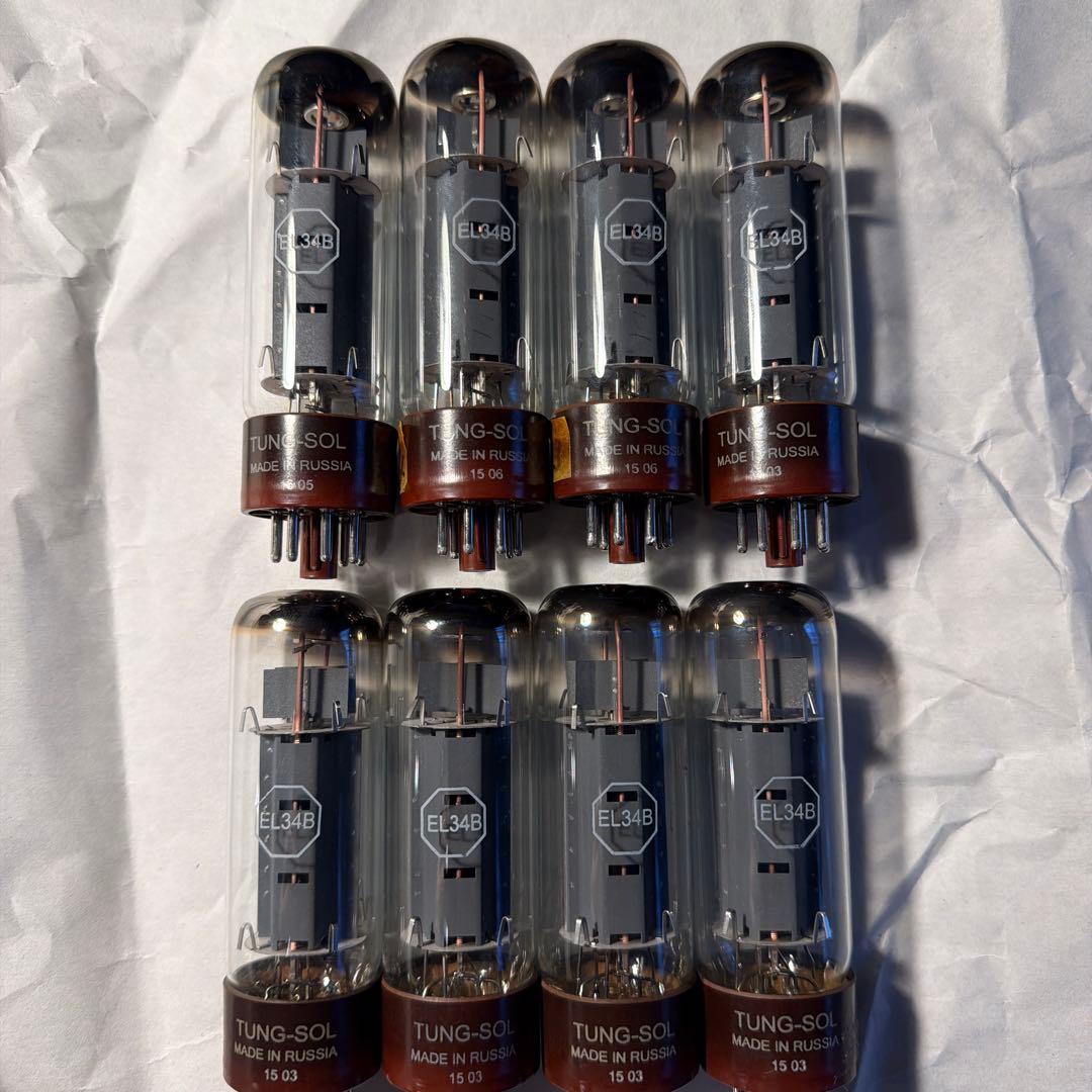 TUNG-SOL EL34B 真空管 8本セット 復刻TUNG-SOL EL34B - テクソル オンラインショップ | 高品質真空管