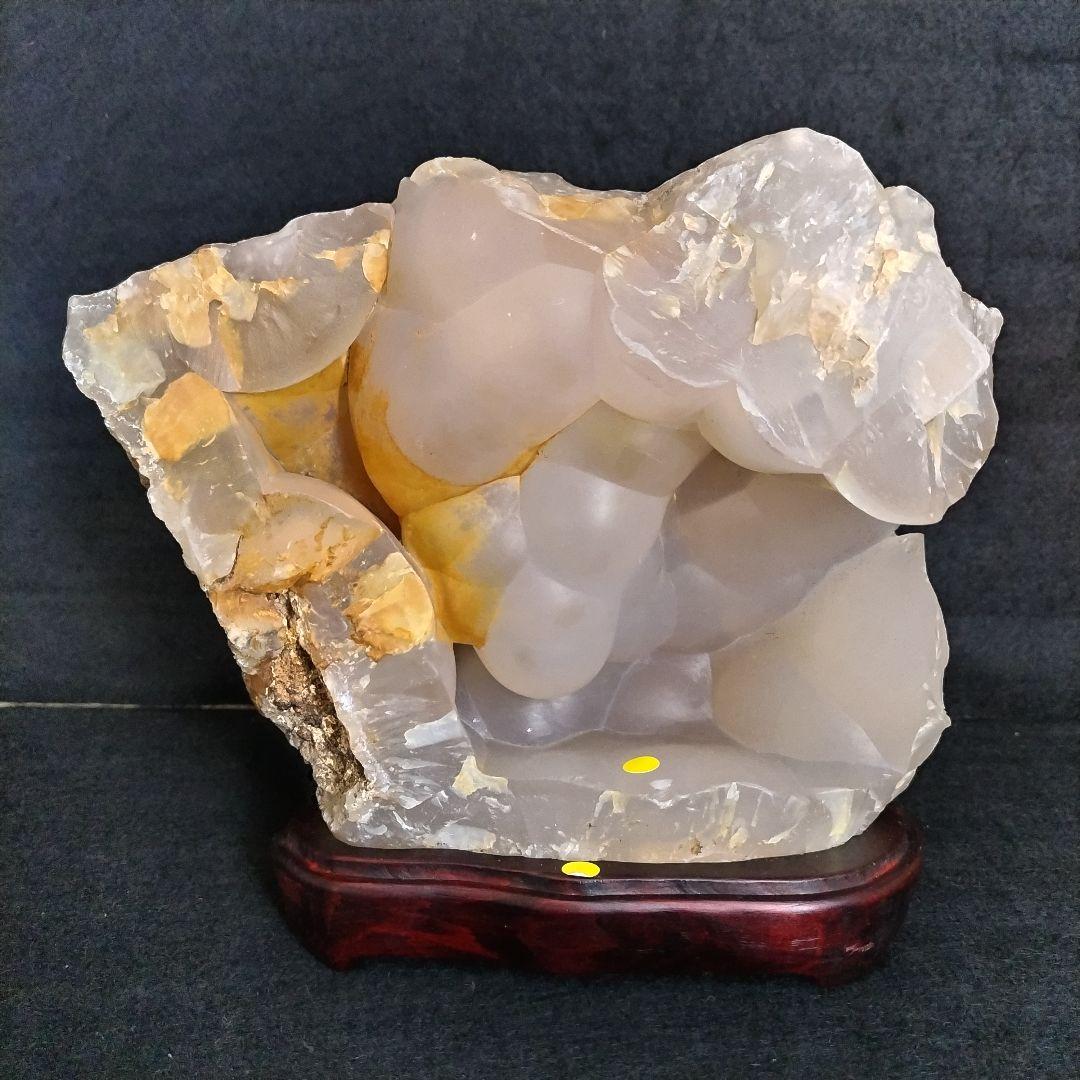 北海道 北見 幌別川 メノウ 瑪瑙 原石 4,3kg 水石 鑑賞石 - メルカリ