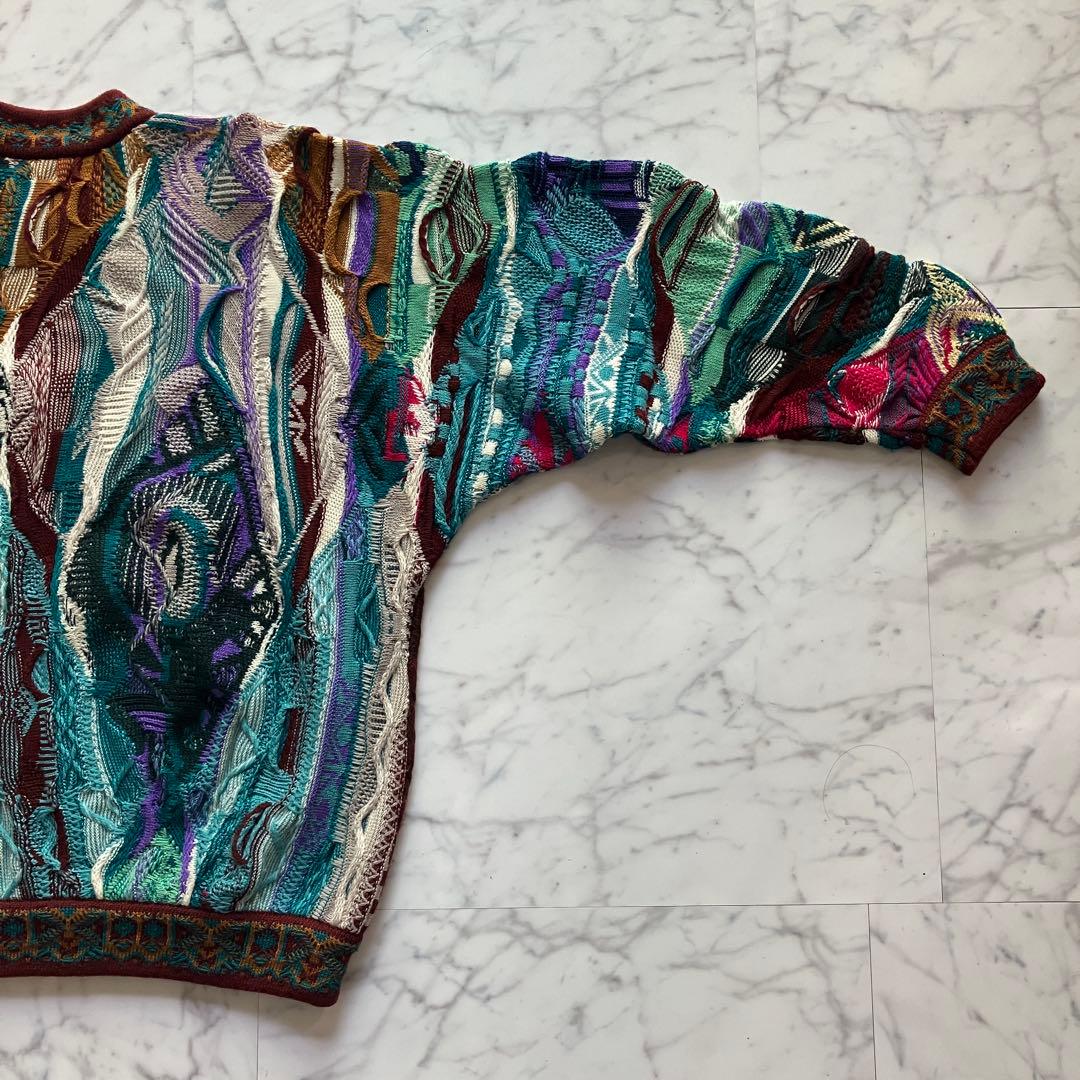 美品】COOGI 3Dニット セーター黒タグ ウール100% オーストラリア製