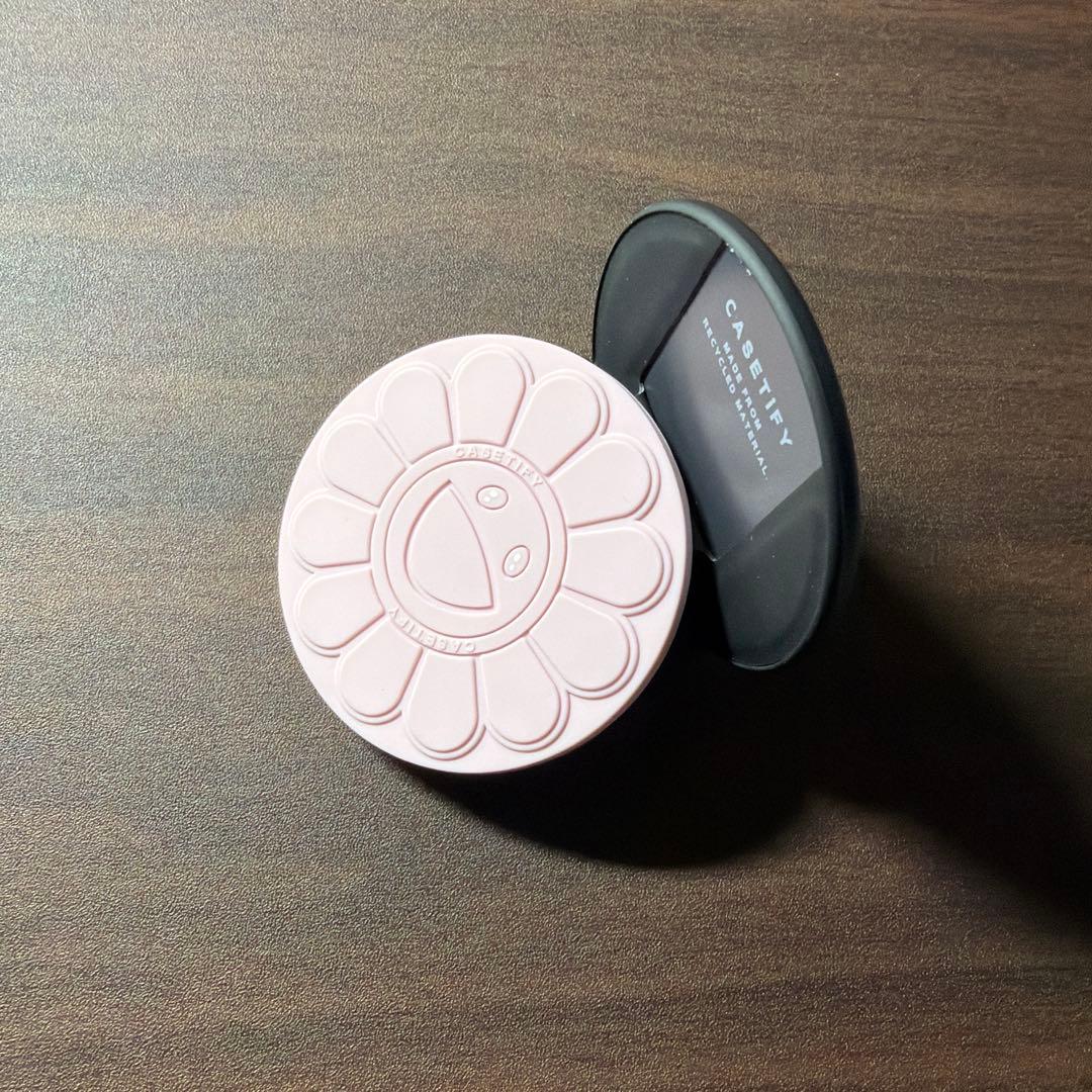 casetify 村上隆 フラワー ピンクSNAPPYTMグリップスタンド - メルカリ