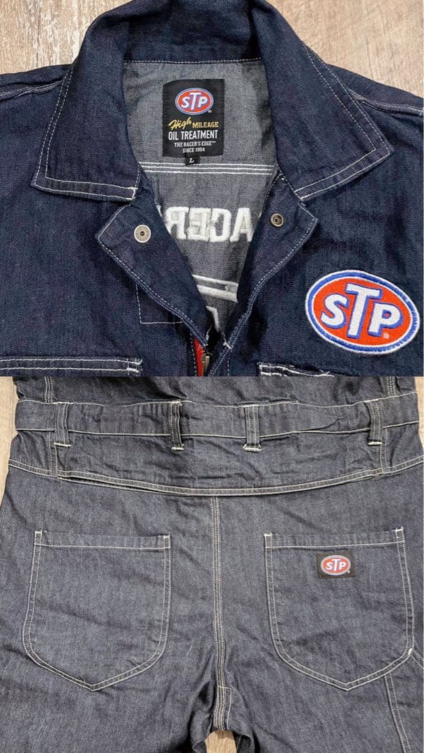 《STP》カバーオール オールインワン デニム