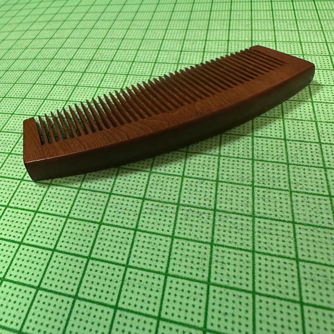 青柳和邦作 三十六屋 お六櫛工房 峰張 とき櫛 3.5寸 つげ 櫛 みねばり