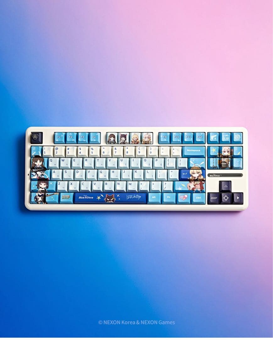 韓国限定 ブルーアーカイブ X はまじあき キーボード デスクテリア