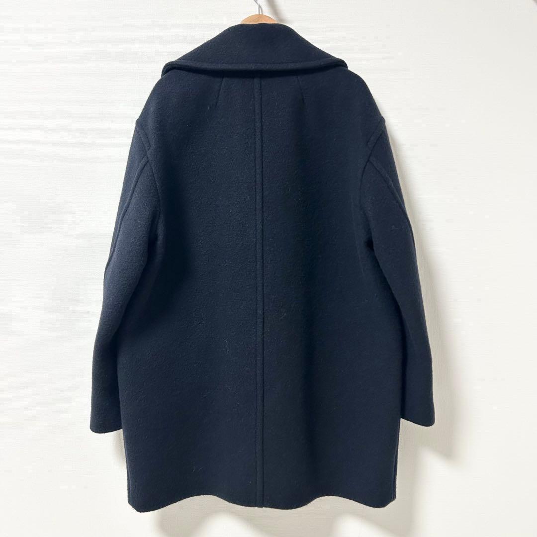 MACPHEE ボンディングダブルブレストコート Pコート ネイビー 36