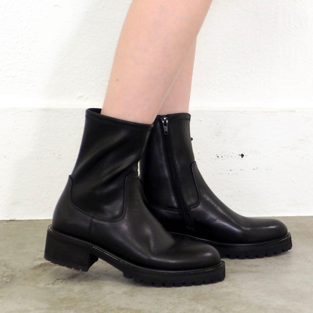 未使用　cavacava 軽量｜厚底ストレッチブーツ 23.5cm