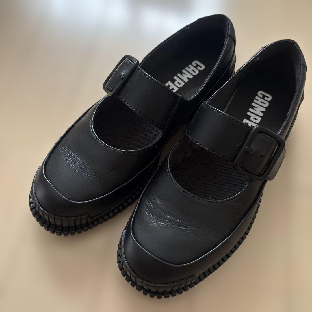 最終お値下げ　CAMPER カンペール　ブラック ローファー　35 カンペール CAMPER DEAN / フラットシューズ （ブラック） -waja bazar