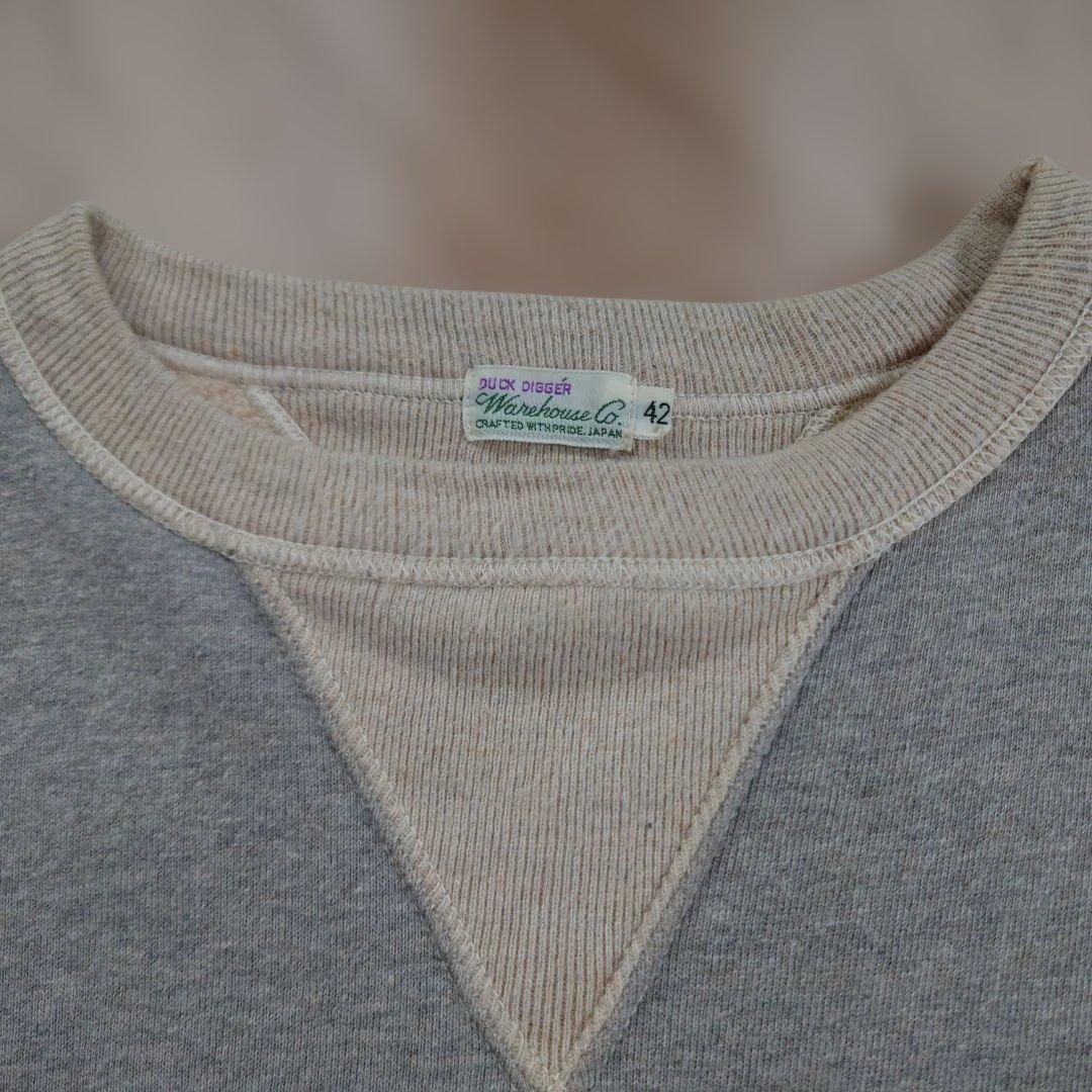 ロ*ル様 WAREHOUSE ウエアハウス 両Vスウェット ツートン 42 - メルカリ