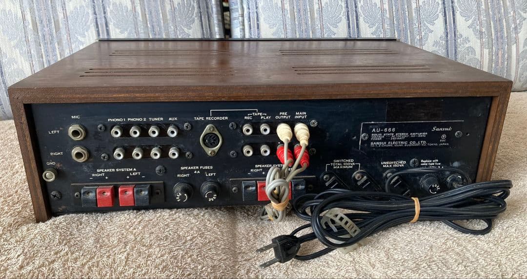 ☆動作品! SANSUI プリメインアンプ AU-666 - メルカリ