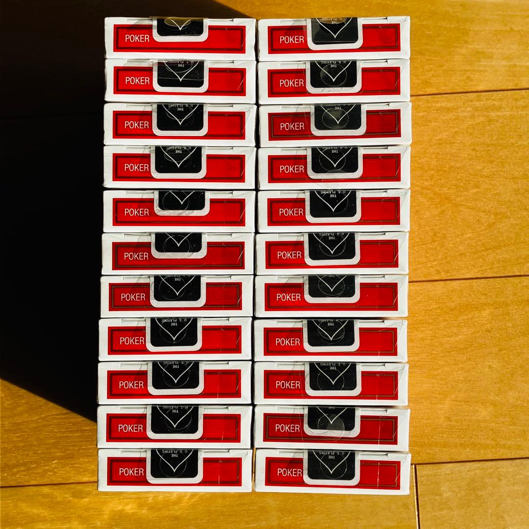 ⭐️新品⭐️ トランプ22個 ポーカーサイズ 赤 バイスクル 22個 赤色