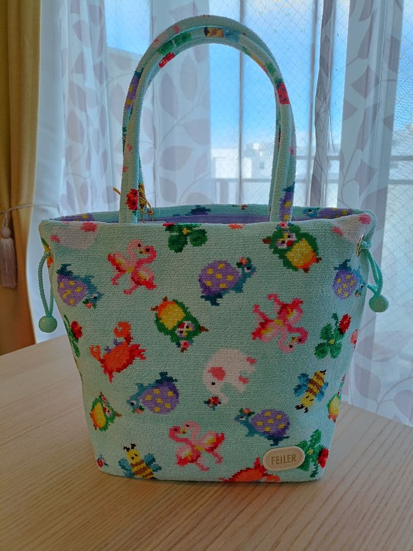 新品未使用】FEILER×神崎恵さん 巾着バッグ ペールグリーン - メルカリ