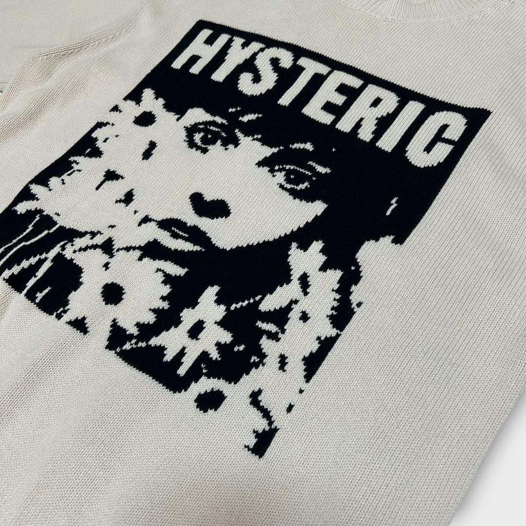 《コムドットやまと着用》ヒステリックグラマー　フラワー ガール ロゴ セーター