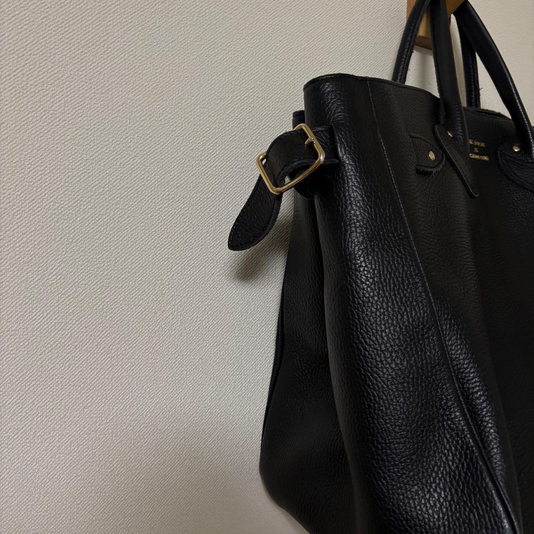 希少』YOUNG&OLSENエンボスレザーベルテッドトートバッグ - メルカリ