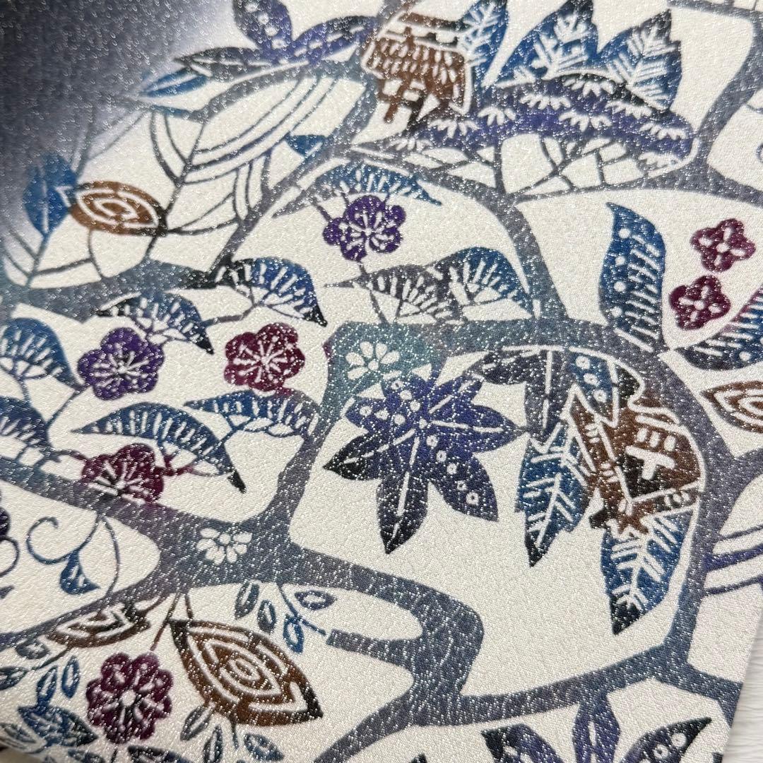 m-80 京友禅 紅型染 名古屋帯 正絹 極美品 - メルカリ