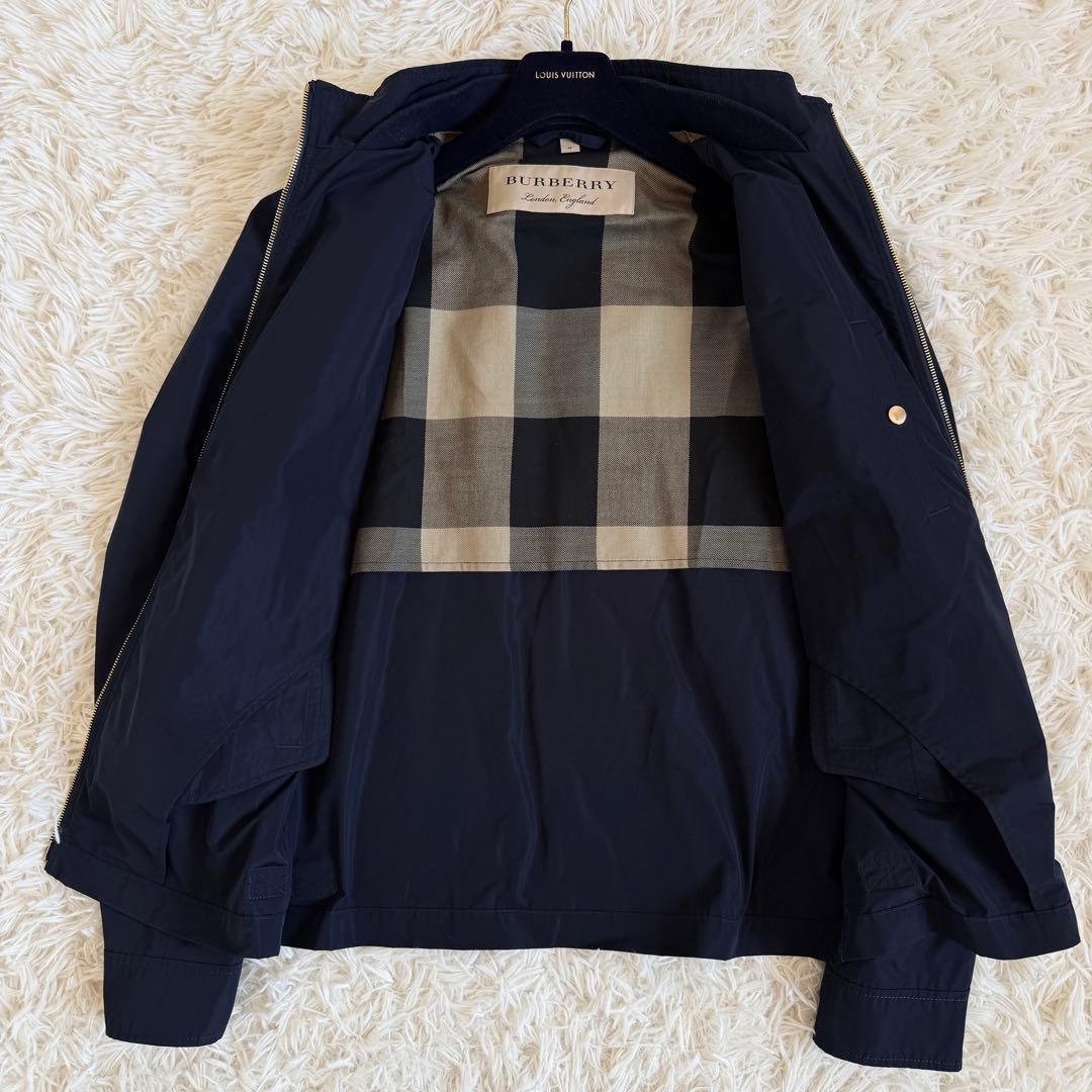 極美品 現行 L相当 バーバリー ブルゾン メガチェック ホースロゴ