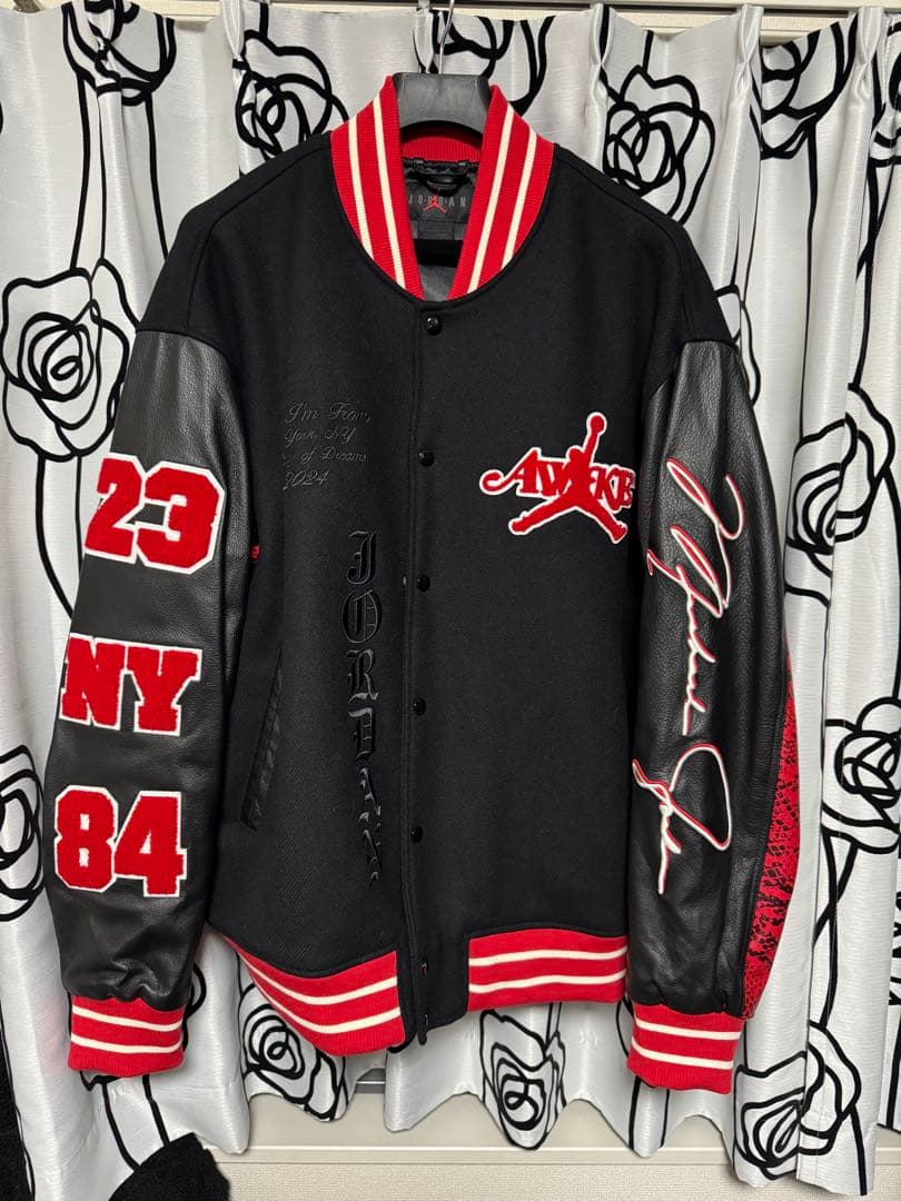 最終値下NIKE Jordan×Awake NY バーシティジャケット XL Jordan X Awake Ny Varsity Jacket - Black | Editorialist