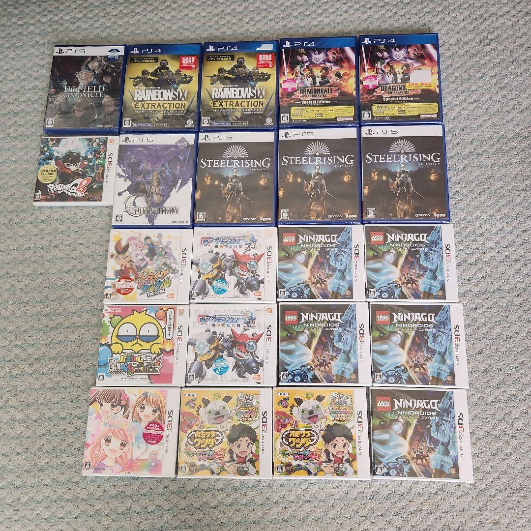 新品未開封PS4/PS5 3ds ゲームソフト セット22本 PlayStation 【新品・早期特典同梱】PS5 龍が如く 極3 / 龍が如く3