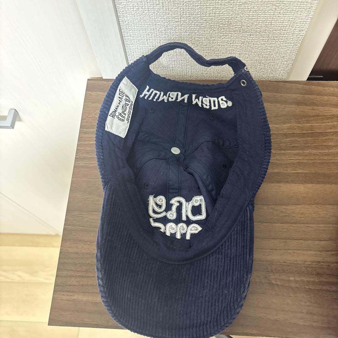 HUMAN MADE コーデュロイキャップ ネイビー - メルカリ