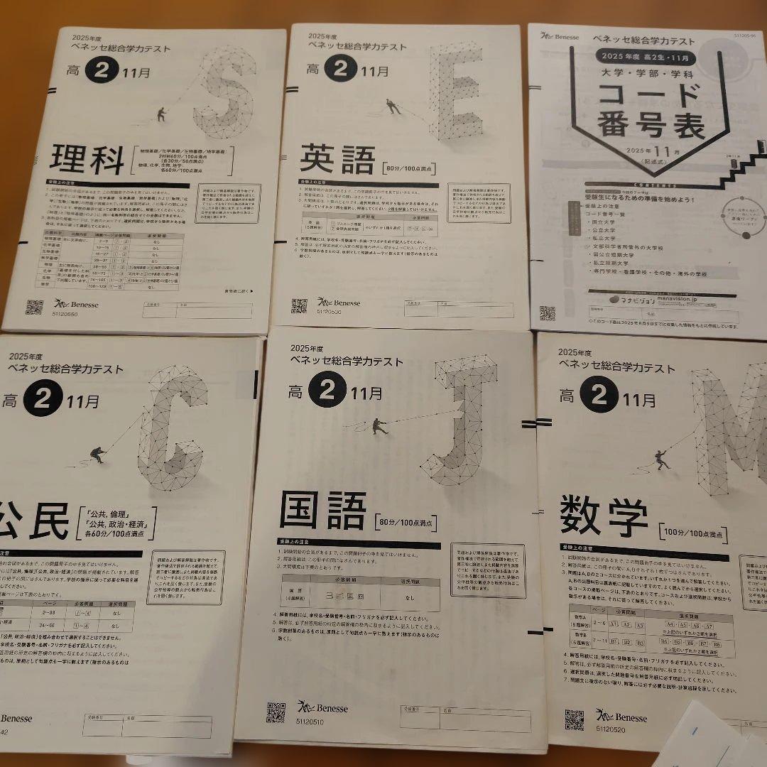 最新☆ベネッセ総合学力テスト 2025年度 11月 理科 英語 公民 国語