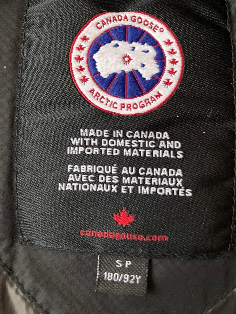 カナダグース ダウンジャケット 色BLACK 表示サイズSP180/92Y - メルカリ