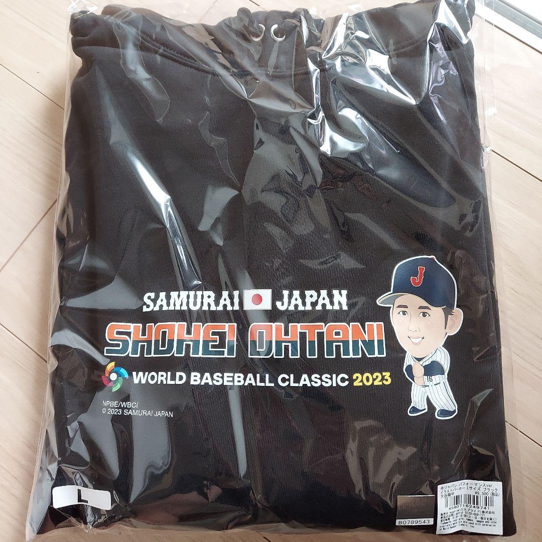 2023 WBC 優勝記念 侍ジャパン 16 大谷翔平選手 パーカー(ブラック) 大谷翔平 パーカー トレーナー スウェット ジップパーカー WBC 2023