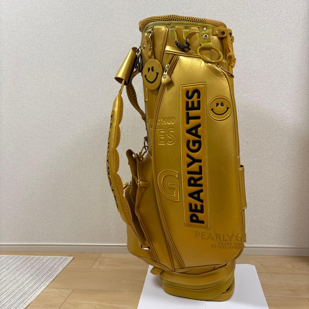 希少）パーリーゲイツ キャディバッグ ゴールド - メルカリ