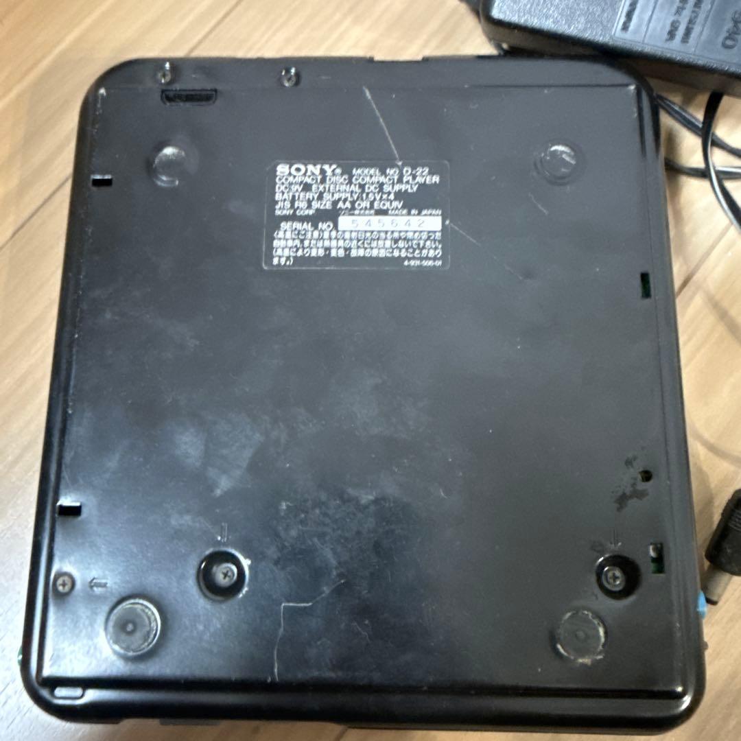ジャンク】SONY ポータブルCDプレーヤー Discman D-22 - メルカリ