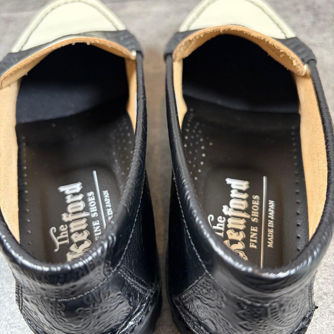 そ*ん様 極美品✨　ケンフォード　ローファー　ペイズリー　24.5cm 黒