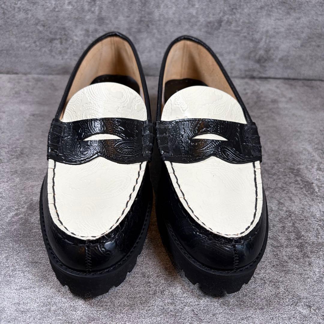 そ*ん様 極美品✨　ケンフォード　ローファー　ペイズリー　24.5cm 黒