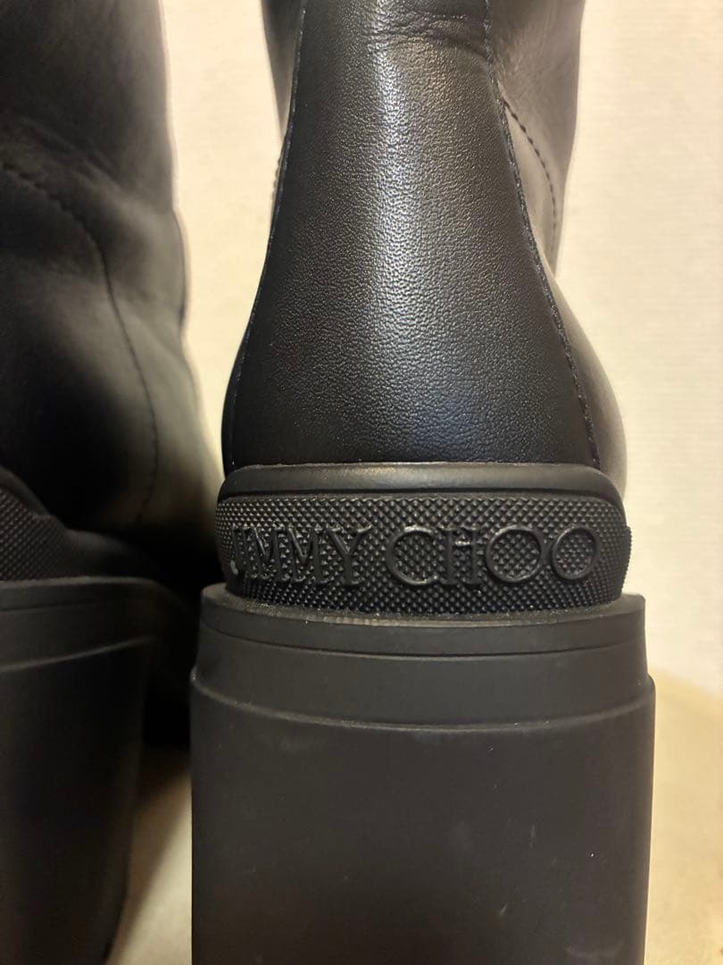 jimmy choo黒ブーツ2025年秋冬現行品