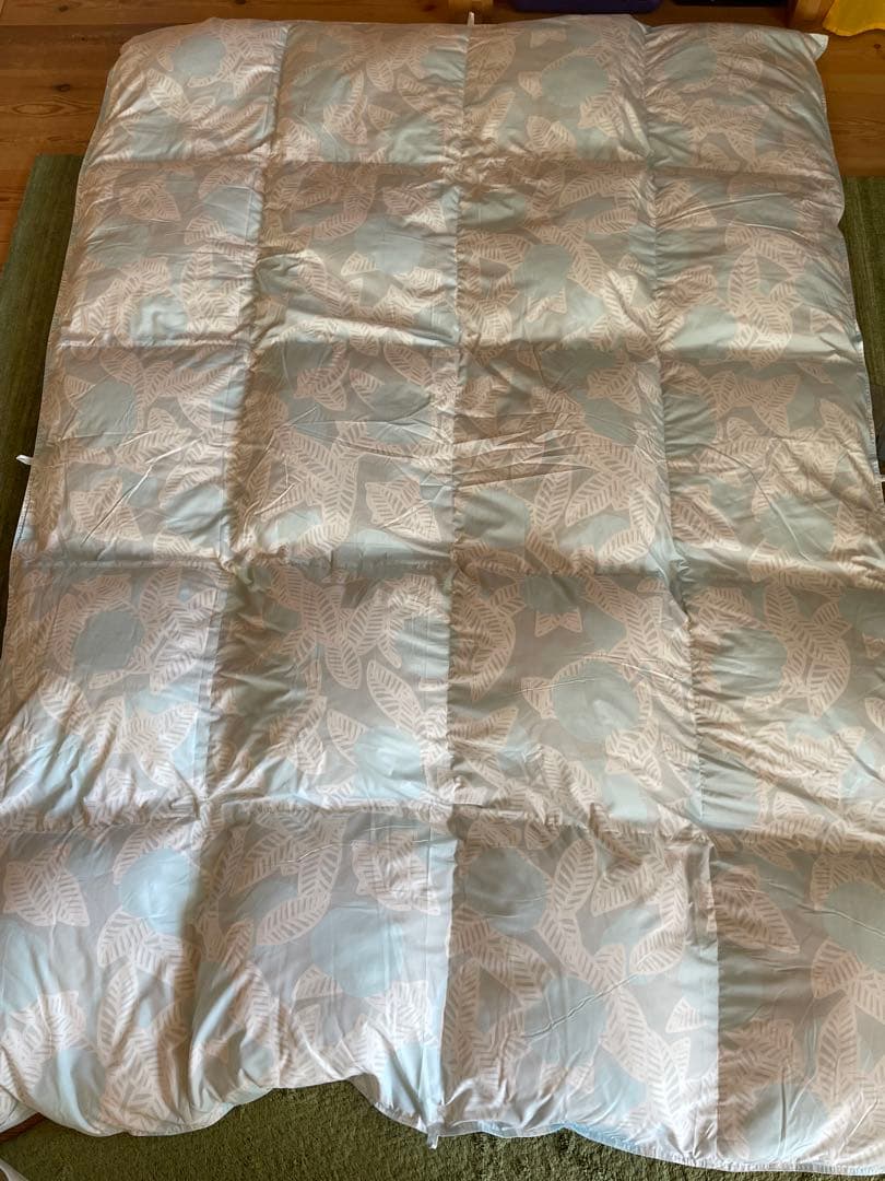 日本製　羽毛布団　シングル　イングランド産ホワイトダウン90% 1.3kg 2枚