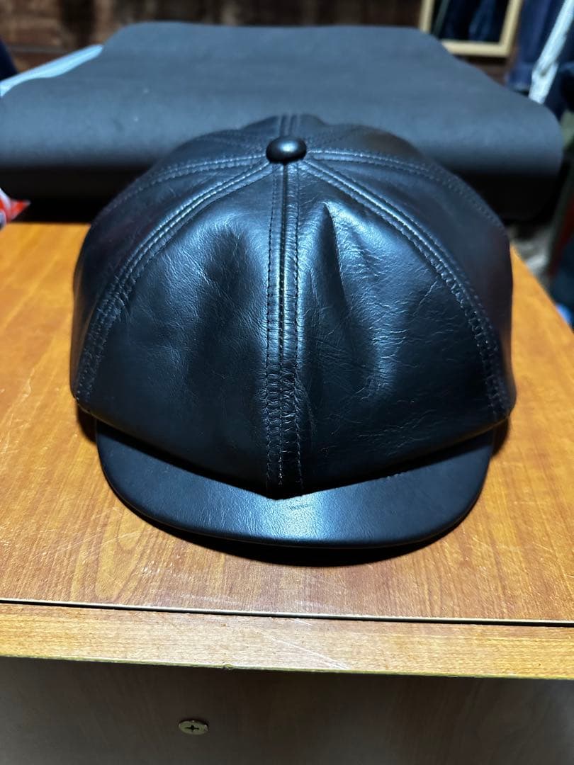 ミスターファットマン レザーキャスケット Mr.FATMAN ミスターファットマン レザー ビッグ キャスケット 茶芯馬革