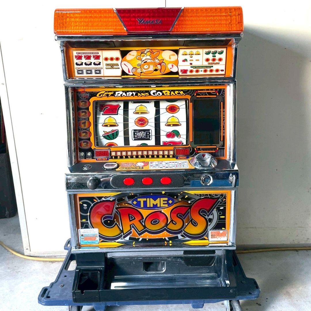 M0923A1 山佐 TIME CROSS A 4号機 不要機 動作確認済 楽天市場】《家庭用パチスロ》タイムクロスA ☆山佐☆コイン不要機付き