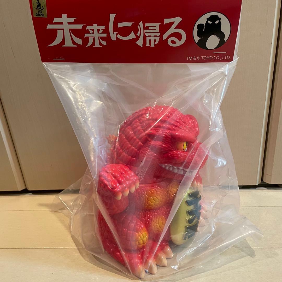 未来に帰る ソフビ 赤 招きゴジラ赤.ver ワンダーフェスティバル2026W