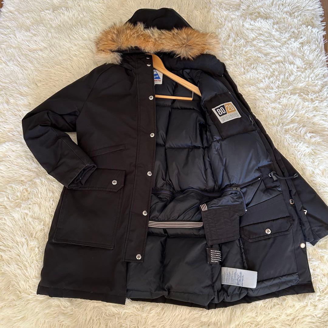 ケープハイツ　ブライトウッド　ファー　ダウンジャケット　コート　混紡生地 Cape HEIGHTS（ケープハイツ） BRIGHTWOOD (ブライトウッド) ブラック