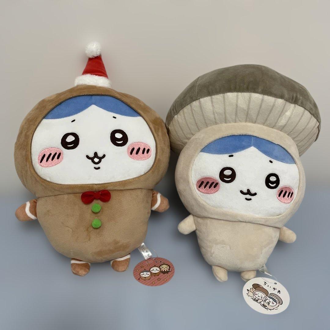 ちいかわ ジンジャーマン ぬいぐるみ ブランケット 低反発クッション