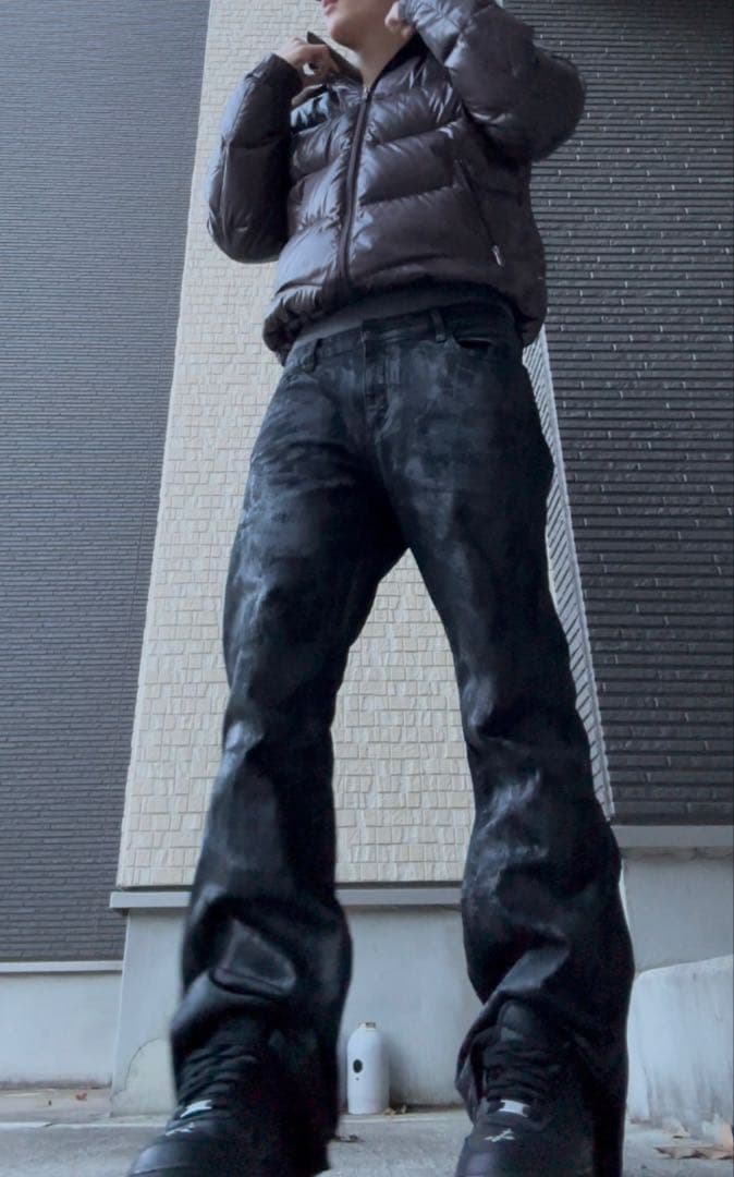 ワックス加工 フレアデニム y2k swag opium nubian LEAN lillean