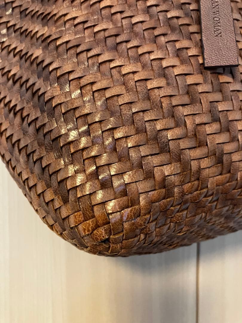 Craig for human womanピンクグレージュかごバッグDRAGON Craig woman