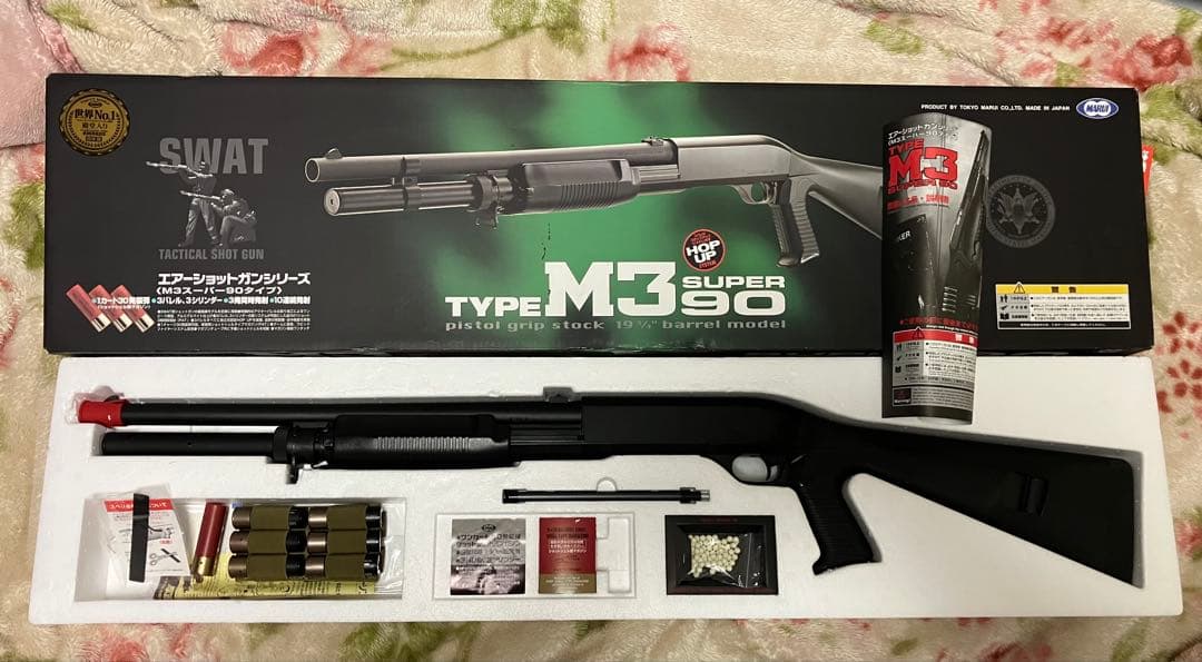 マルイM3 SUPER 90 シェルホルダー シェル7発付 東京マルイM3ショーティ スーパー90 マウントベース＆3連ショット