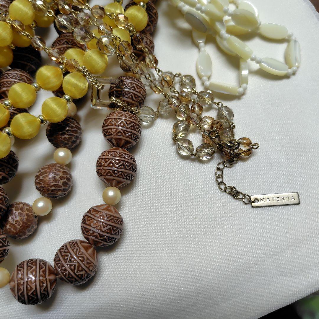 まとめ売り ネックレスセット レトロ ロング クロス 2連 - メルカリ