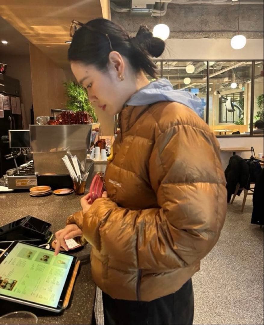 田中シェンさん着 モンベル mont-bell スペリオダウン ジャケット 茶L