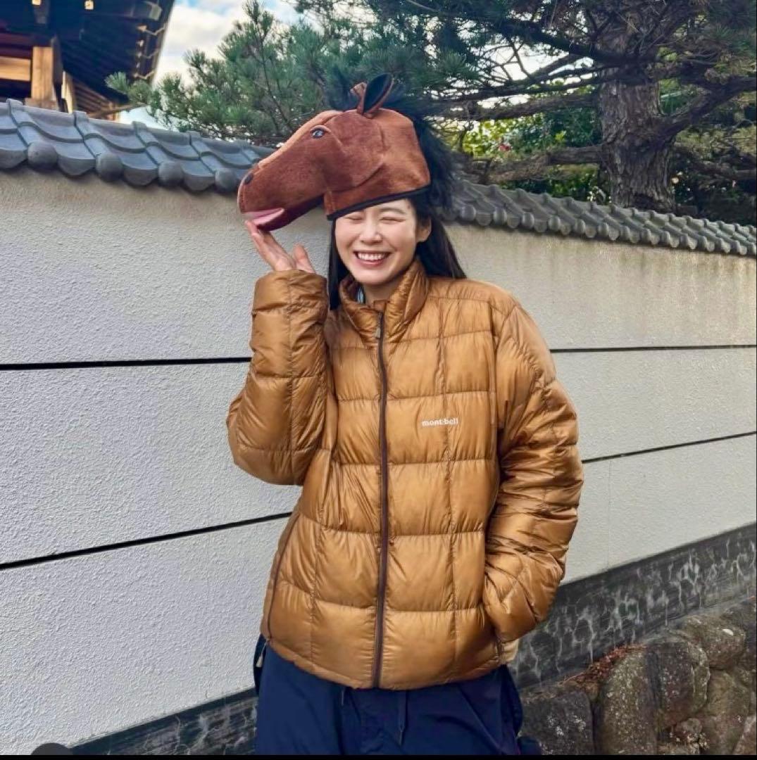 田中シェンさん着 モンベル mont-bell スペリオダウン ジャケット 茶L