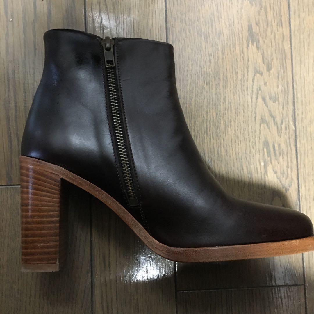 最終お値下げ！A.P.C. ショートブーツ 本革 24センチ 菊池亜希子