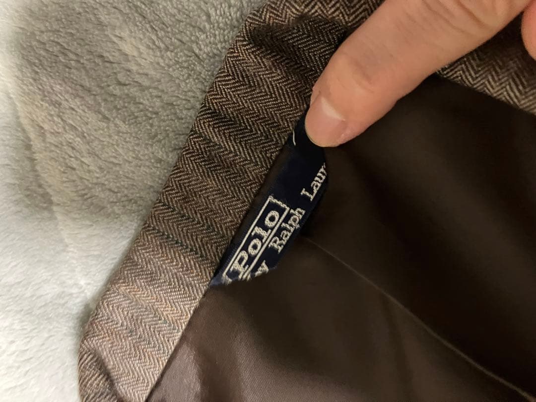 ポロラルフローレン】ヘリンボーンスリーピーススーツ - スーツ