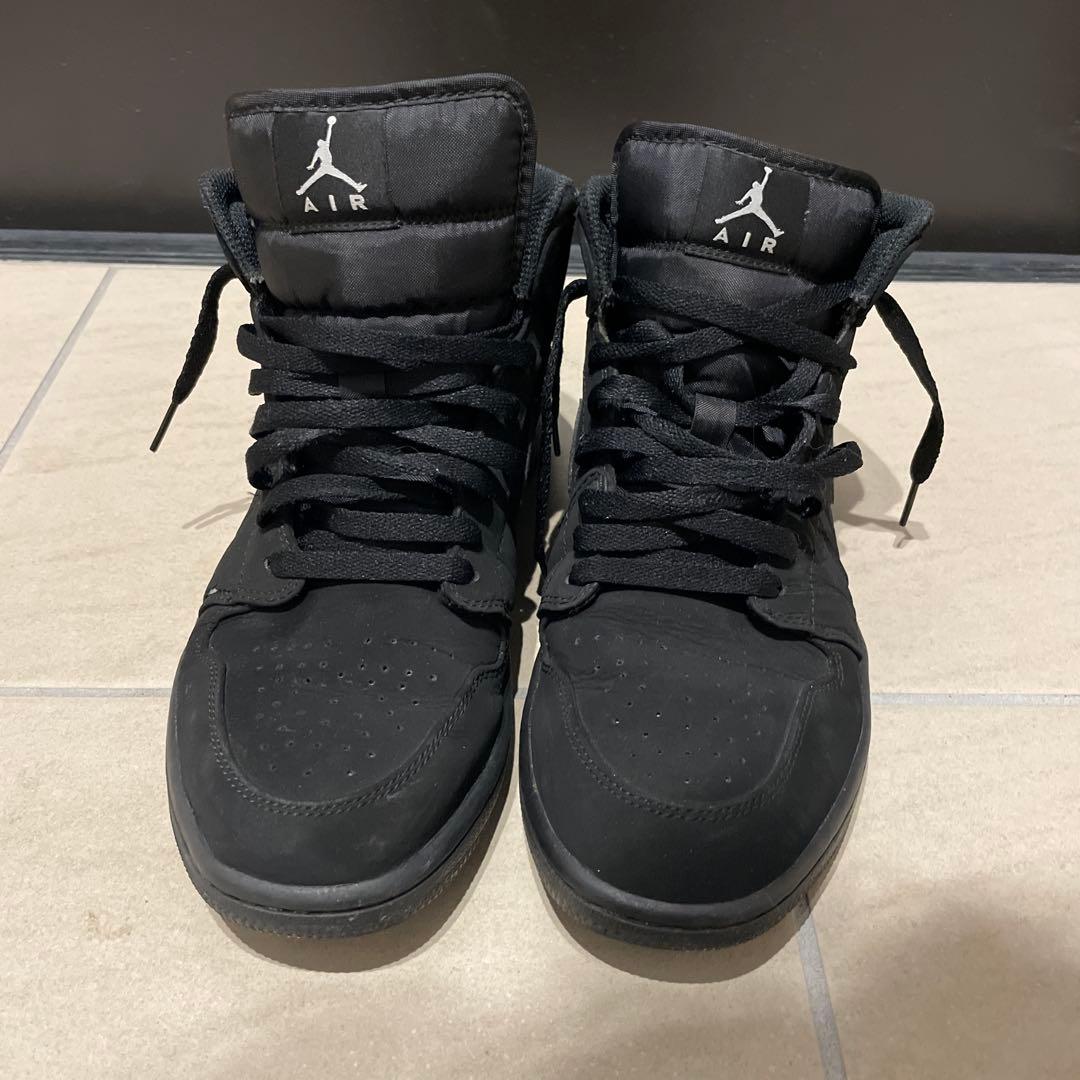NIKE Air Jordan1 MID エアジョーダン1 トリプルブラック - メルカリ