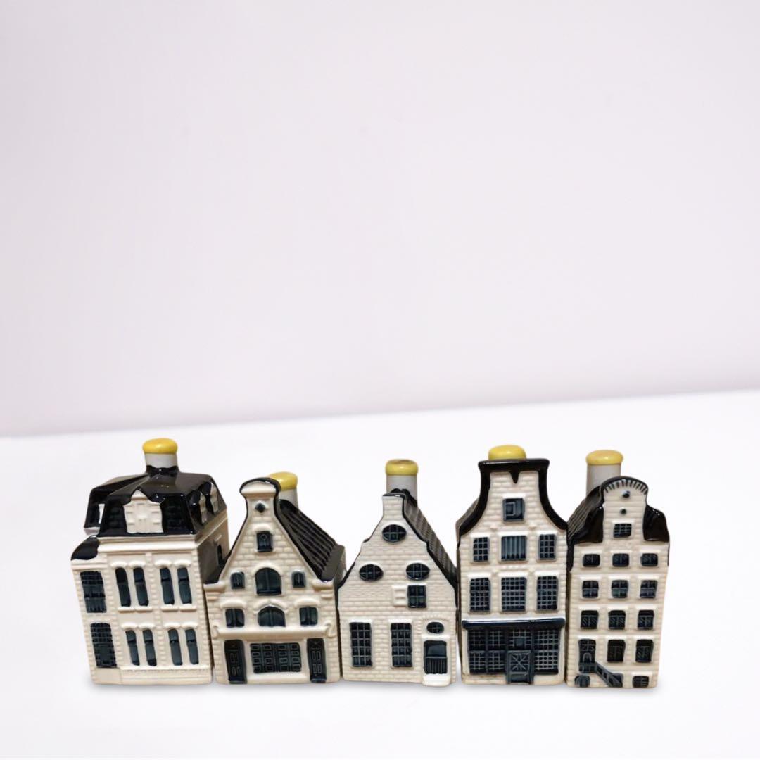 KLMオランダ航空 デルフトブルーハウス5個 NO.14,23,39,66,91